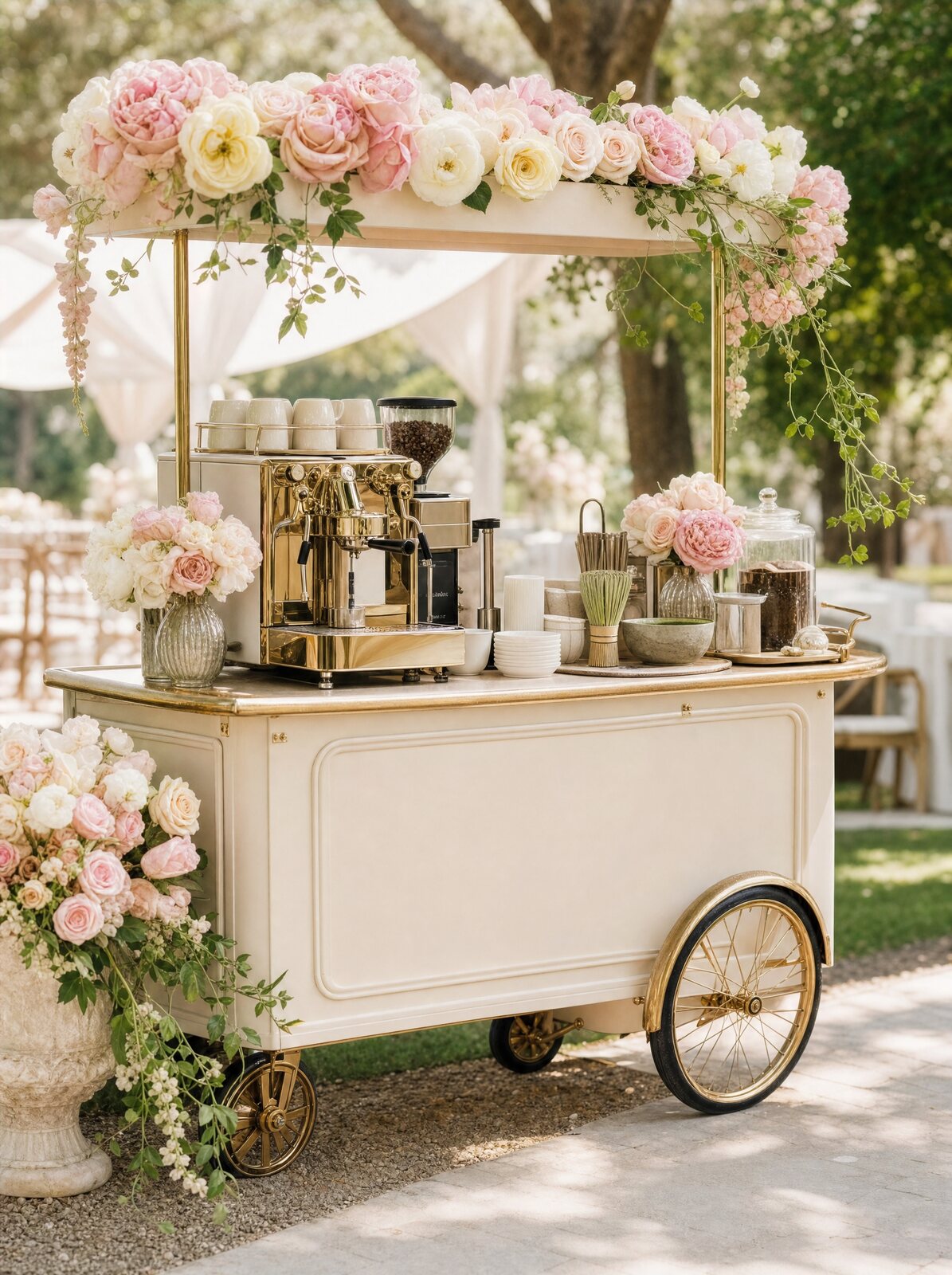 Coffee & Matcha Bar ambientado para evento